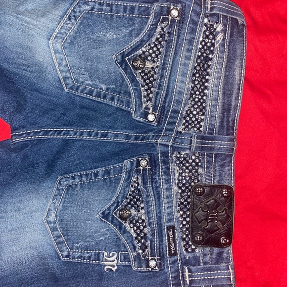 💎💎Miss me distressed bling jeans with crystals - Picture 2 of 7